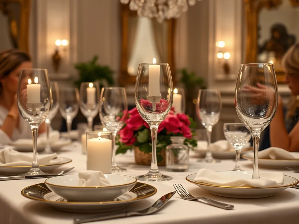 Sort-hvid moderne borddækning