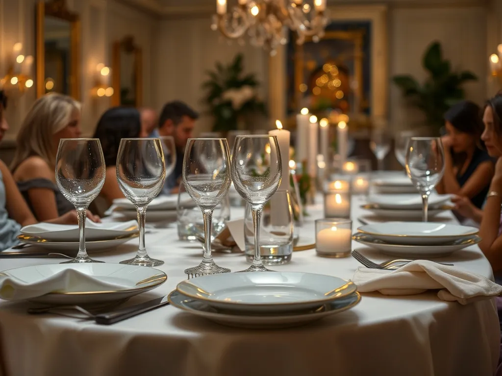 Smaragdgrøn og botanisk borddesign