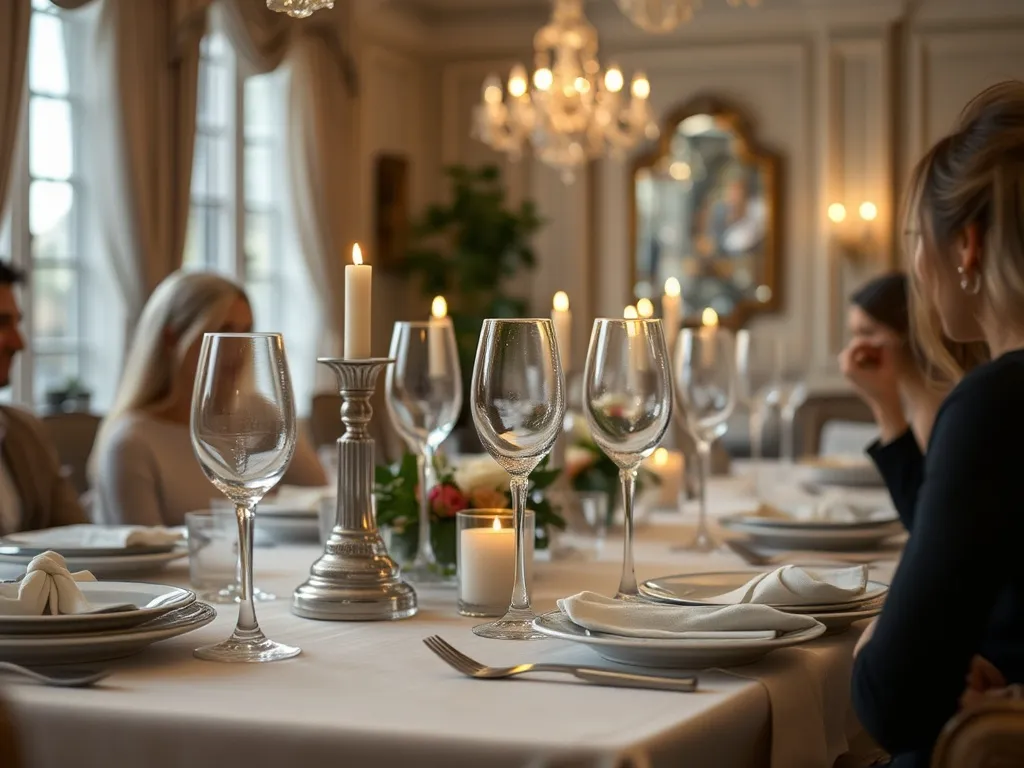 Elegant middagsscene