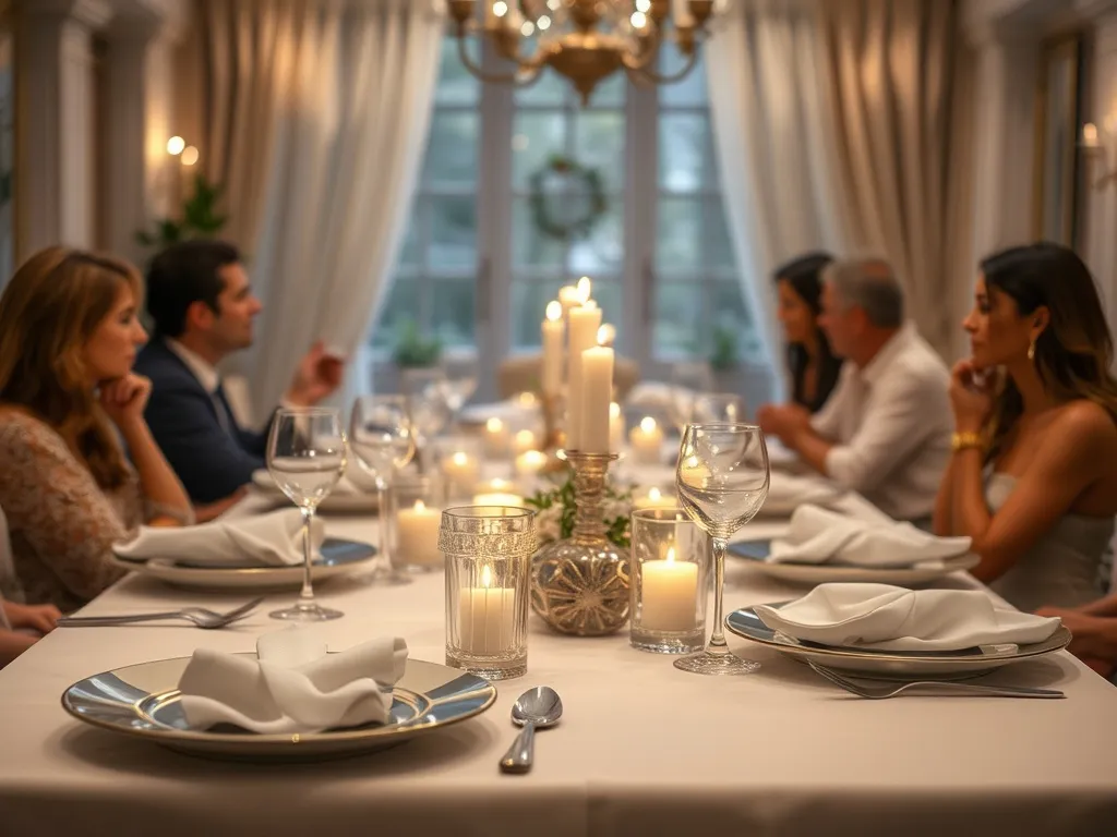 Middagskoncept og stemning